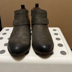 Lucky Brand Gray Ankle Boots